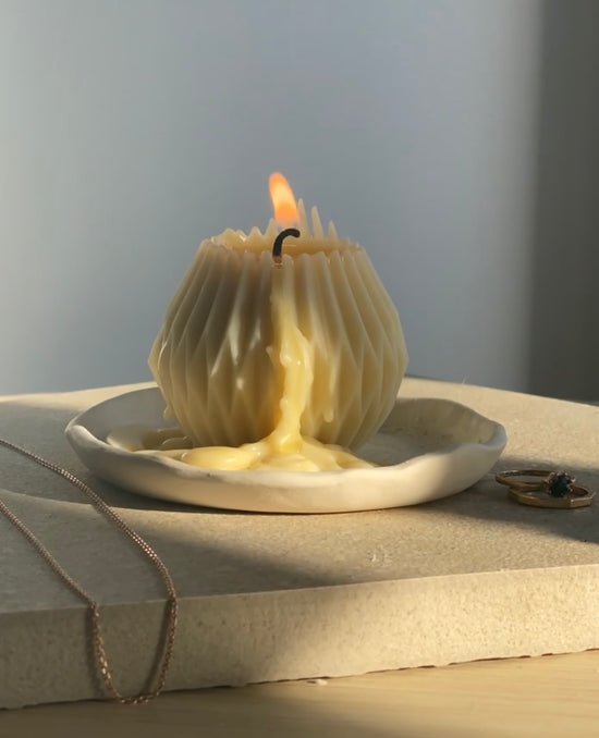 'Golden Pear' Sculptural Candle