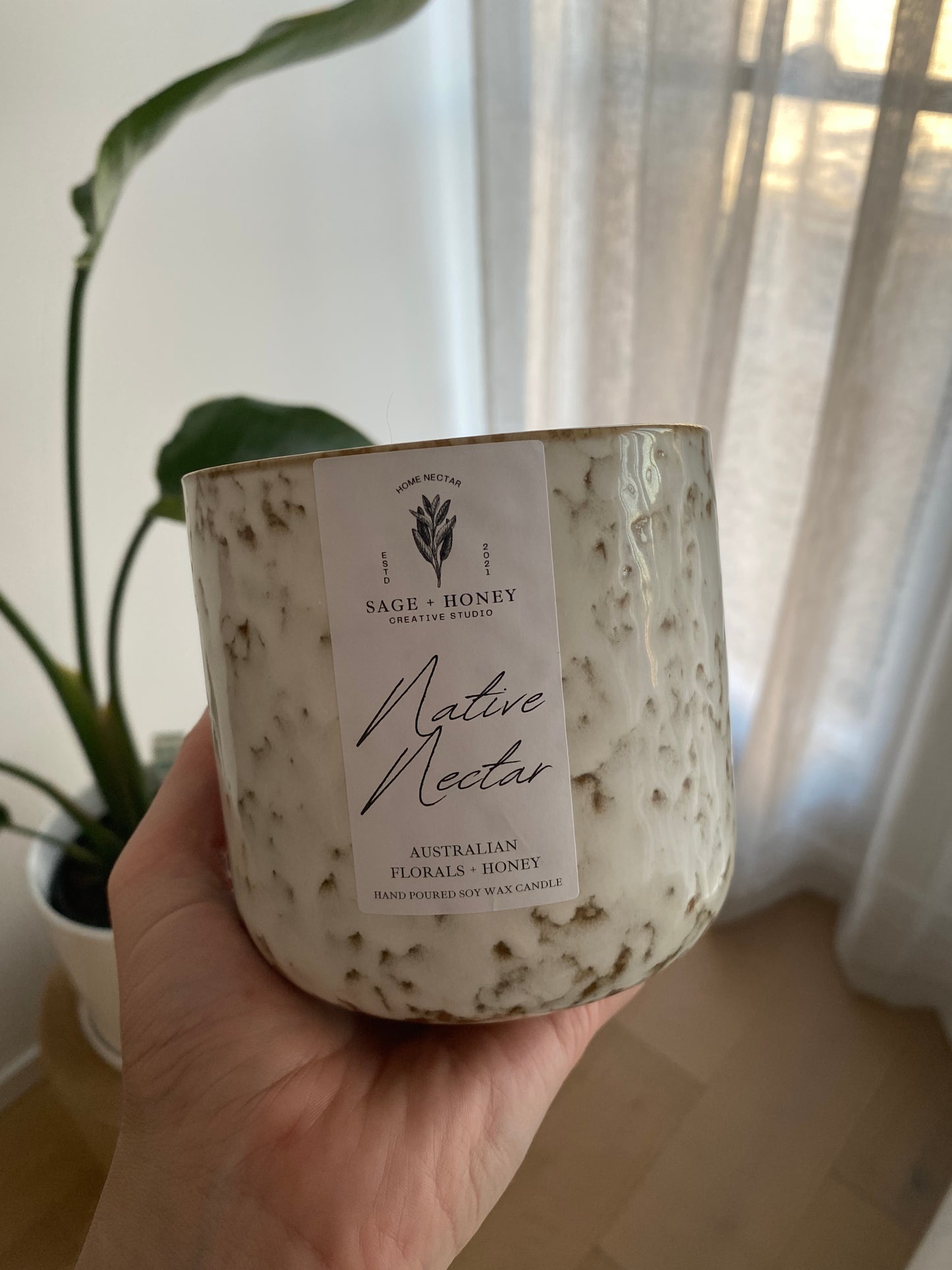 Natural Ceramic Jar Candle