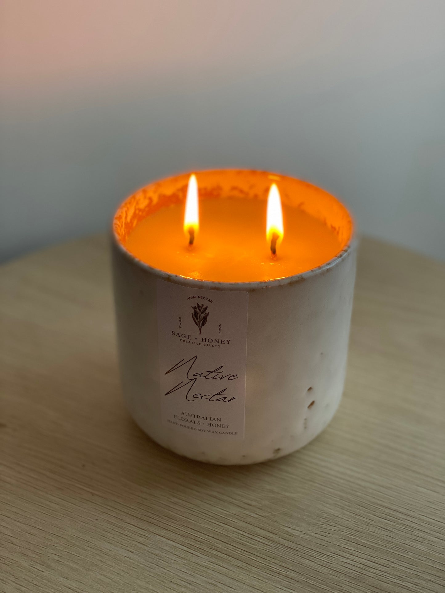 Natural Ceramic Jar Candle