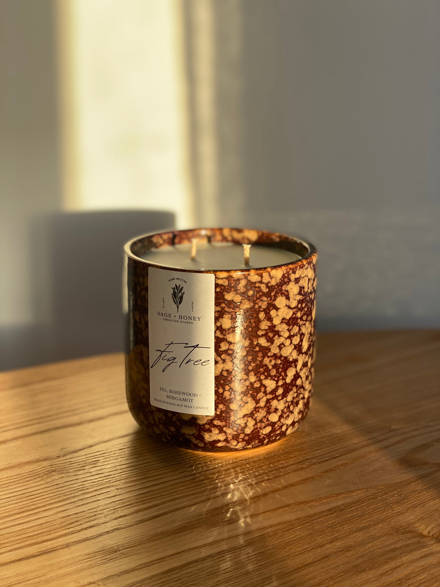 Brown Ceramic Jar Candle