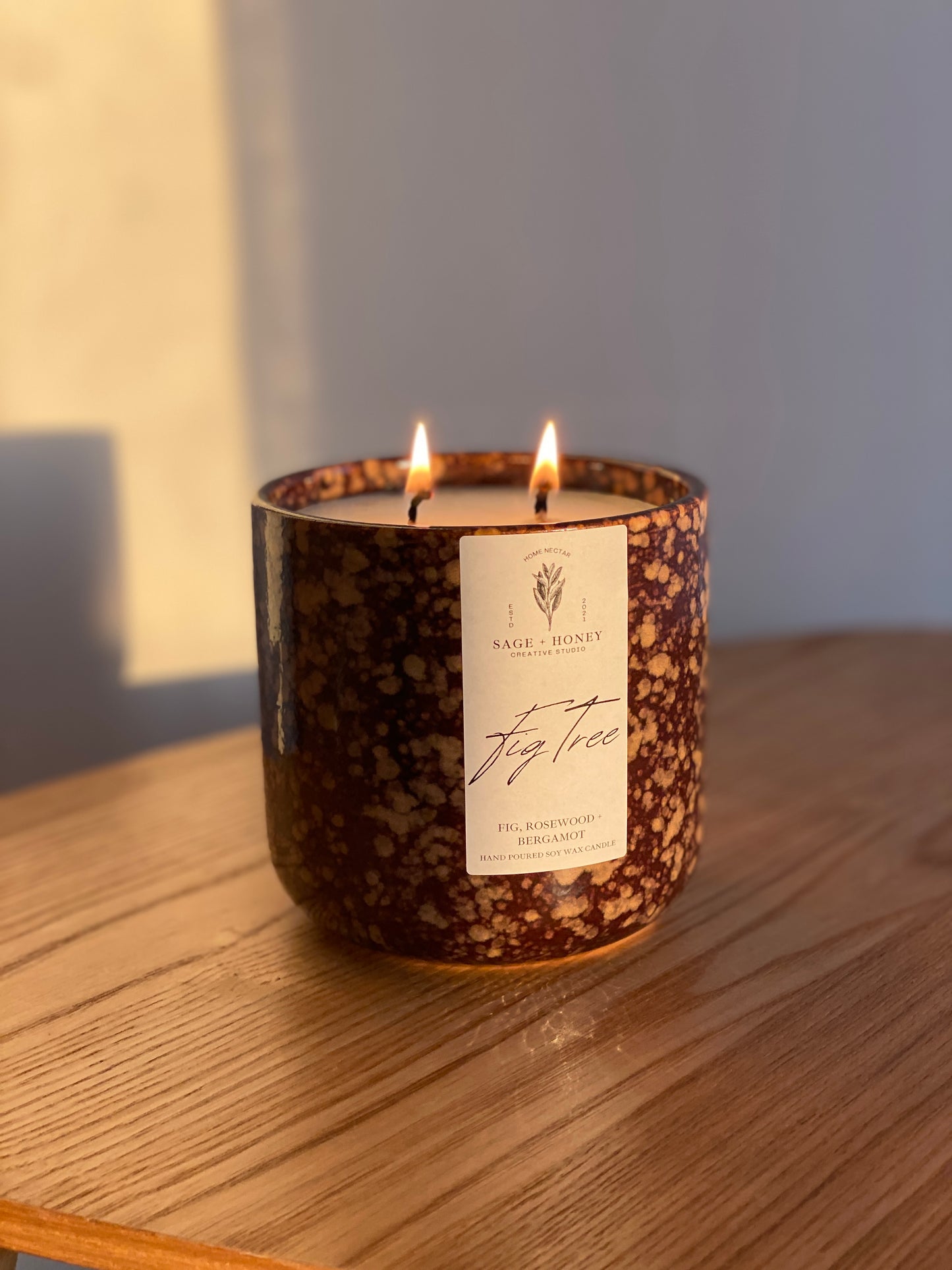 Brown Ceramic Jar Candle