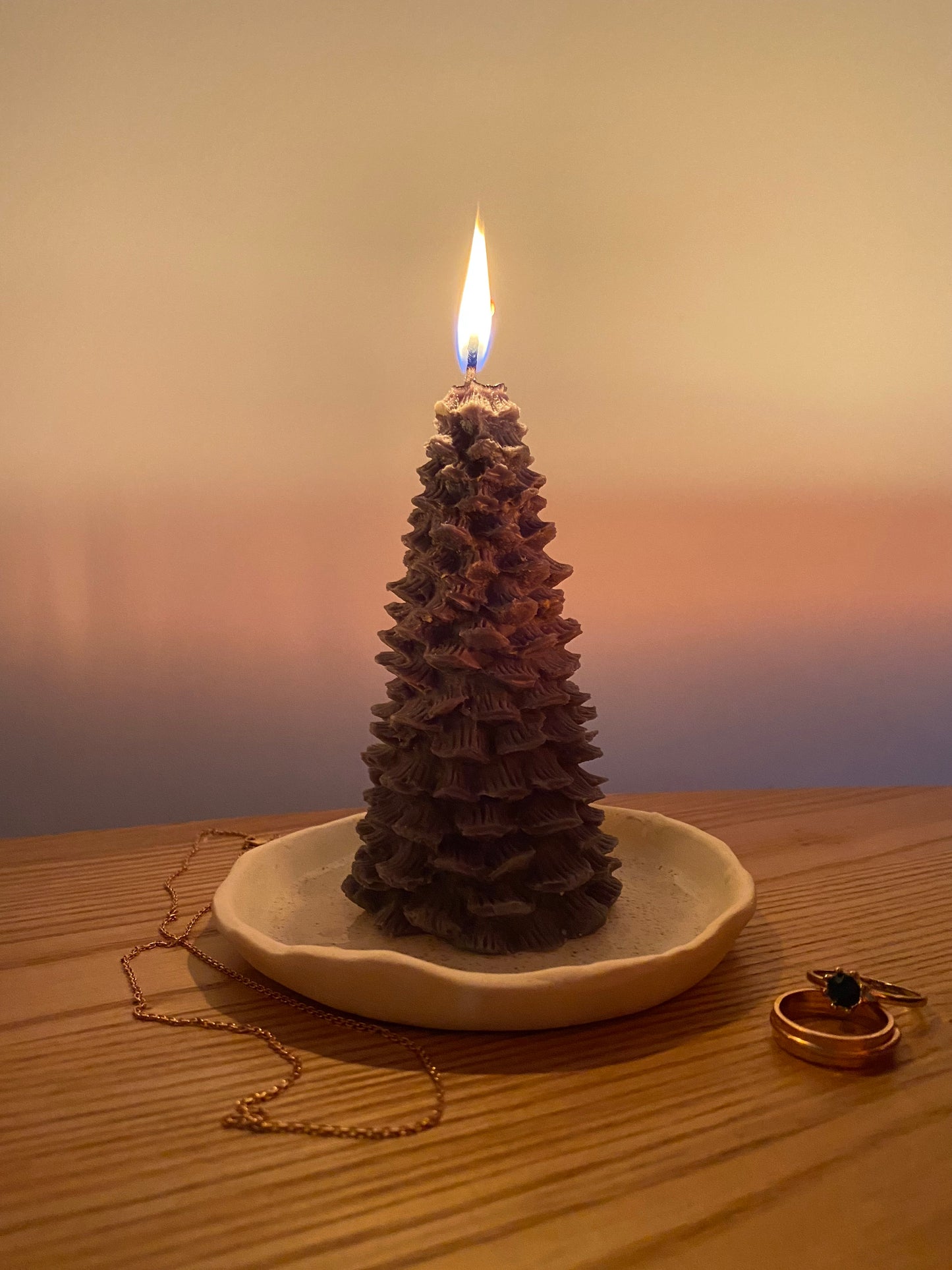 'Christmas Tree' Sculptural Candle